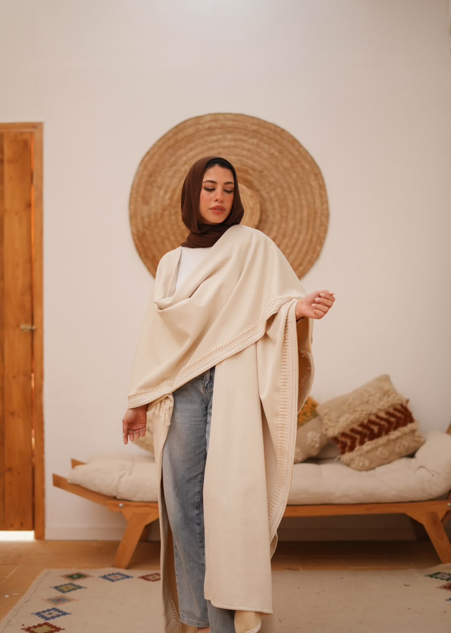 Beige Lunar Shawl